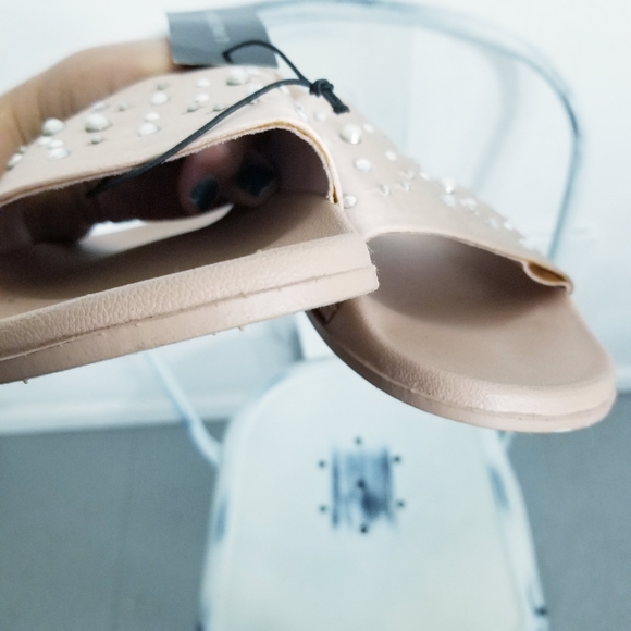 Lane Bryant Sandals slides size 9 Pink Jeweled - Picture 5 of 9